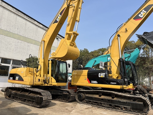 CAT 330D2 Χρησιμοποιούμενη εκσκαφέας με υδραυλικό κύλινδρο Liyuan και κουβά 0,3M3 σε καλή κατάσταση