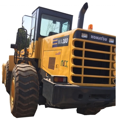 Εξαιρετική κατάσταση Komatsu WA380 μεταχειρισμένο φορτιστή τροχών με υδραυλικό κύλινδρο Liyuan