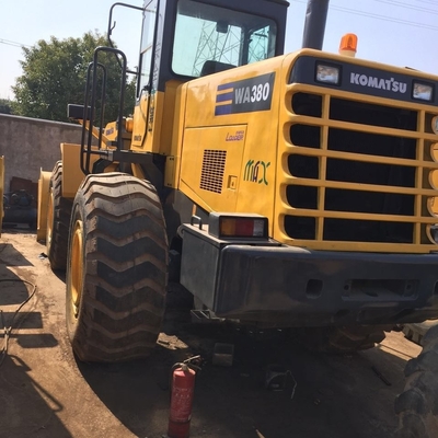 Εξαιρετική κατάσταση Komatsu WA380 μεταχειρισμένο φορτιστή τροχών με υδραυλικό κύλινδρο Liyuan