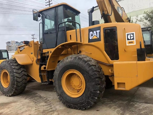 Καλή κατάσταση CAT 966L μεταχειρισμένο φορτιστή τροχών με κινητήρα Ιαπωνίας και υδραυλική αντλία Liyuan