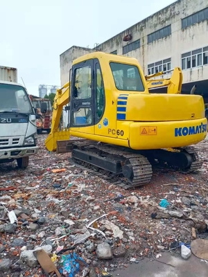 Χρησιμοποιούμενος σκάφτης Komatsu PC60 Εκσκαφέας Καλή κατάσταση Μηχανή Βάρος 6000 KG