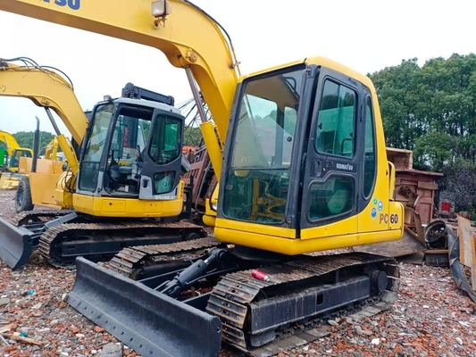 Χρησιμοποιούμενος σκάφτης Komatsu PC60 Εκσκαφέας Καλή κατάσταση Μηχανή Βάρος 6000 KG