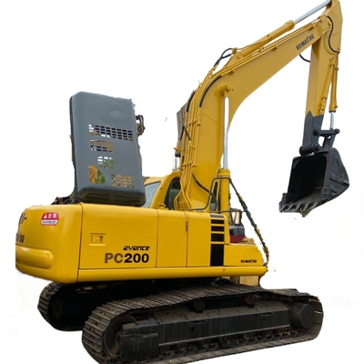 Χρησιμοποιούμενος εξορυκτής PC200 της Komatsu με υδραυλικό κύλινδρο Liyuan και αντλία σε καλή κατάσταση