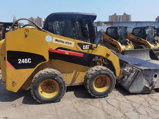 Χρησιμοποιημένος φορτιστής 20 τόνων Caterpillar 246C με αρχική μπογιά από την Ιαπωνία