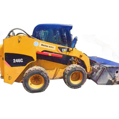 Ιαπωνική μεταχειρισμένη τροχοφόρα Caterpillar 246C με κινητήρα YUNNEI και αρχική μπογιά
