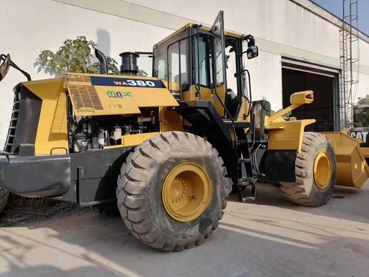 Χρησιμοποιούμενο φορτιστή 20 τόνων Komatsu WA380 με μοναδικό σημείο πώλησης πλήρως υδραυλικό σύστημα