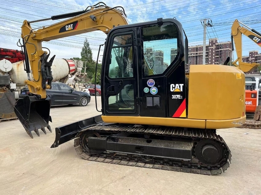 Αρχική Τρακτόρα Μηχανή Χρησιμοποιούμενο Digger CAT 307E2 Μίνι Εκσκαφέας με Liyuan βαλβίδα