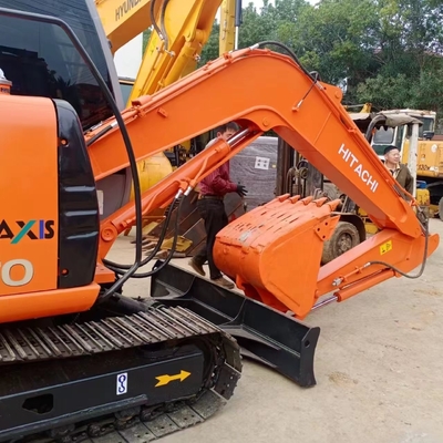 Χρησιμοποιούμενη εκσκαφέας Hitachi ZX70 από την Ιαπωνία με κινητήρα HINO και υδραυλικό κύλινδρο Liyuan