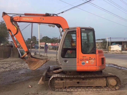 Αρχική Ιαπωνία 7T Excavator Hitachi zx75us zaxis75us Crawler Digger με EPA Motor