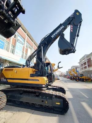 Αρχική χρώμα HX220L Hyundai Excavator με EPA κινητήρα και 1.2M3 χωρητικότητα κουβάς
