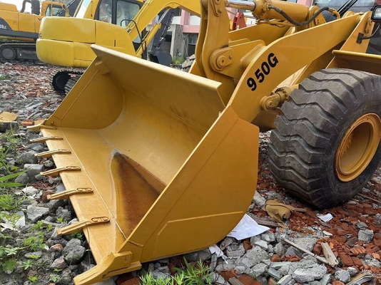 Κίτρινος φορτιστής τροχών CAT950G με ονομαστικό φορτίο 9 τόνων στην κορυφαία αγορά