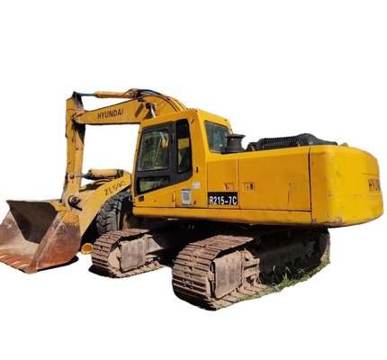 Μηχανή EPA R215-7C Hyundai Excavator με χρησιμοποιημένη αρχική μπογιά και χαμηλές ώρες