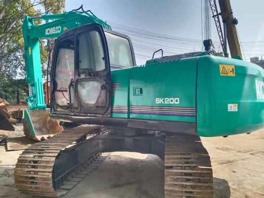 Χρησιμοποιούμενος Digger Kobelco SK200 Crawler Excavator με κινητήρα HINO Ιαπωνία Hot Seller