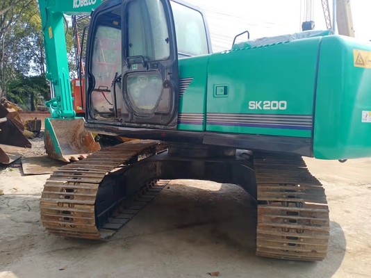 Χρησιμοποιούμενος Digger Kobelco SK200 Crawler Excavator με κινητήρα HINO Ιαπωνία Hot Seller