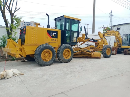 Ιαπωνία Χρησιμοποιούμενη μηχανή CAT 140H Χρησιμοποιούμενη βαθμίδα με 127KW υδραυλική μηχανή τροχού