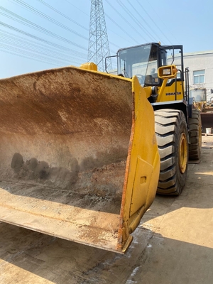 Εμπροσθές φορτιστή Komatsu WA470 τροχοφόρος φορτιστή για κατασκευές Χρησιμοποιείται 7TON ονομαστικό φορτίο
