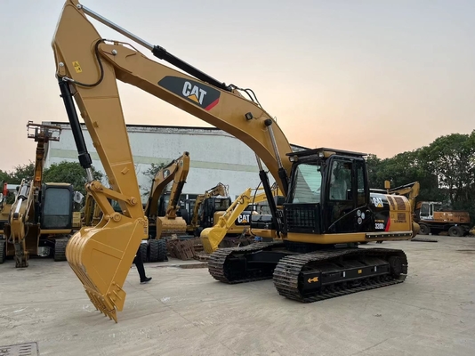 Χρησιμοποιούμενη σκάφτρα Caterpillar 320D2 20ton σκάφτης με υδραυλική βαλβίδα Liyuan από την Ιαπωνία