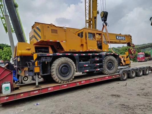 178/kw Kato KR-35H 35TON Χρησιμοποιούμενος γερανό Ιαπωνία Αρχική υδραυλική μηχανή Χρησιμοποιούμενο βάρος