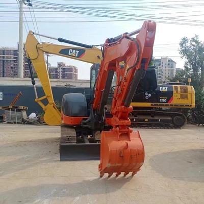 6500 KG Hitachi zx75us Χρησιμοποιούμενη Αρχική Ιαπωνία Mini Digger Crawler Excavator με EPA Motor
