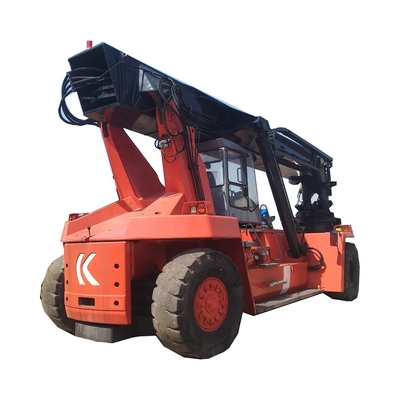 90% Kalmar Reach Stacker DRD450 Κρέας πύργου 45 τόνων Κωντέινερ Τηλεσκοπικός χειριστής