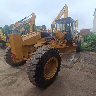 Χρησιμοποιηθέν CAT140H Motor Grader με τροχαία ελαστικά και κινητήρα Cummins σε καλή κατάσταση