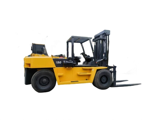Γιαπωνέζικο αρχικό Komatsu FD150 15 τόνων μεταχειρισμένο πετρελαιοκίνητο ανεμοφόρο με χαμηλό ωράριο εργασίας