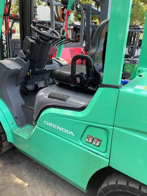 122mm πλάτος πιρούνι Mitsubishi FD35 3,5TON μεταχειρισμένο κινητήρα ντίζελ φορτηγό ανύψωσης παλέτας