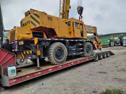 Χρησιμοποιούμενος γερανό Kato KR-35H με κινητήρα Ιαπωνίας και λειτουργικό βάρος 35 τόνων σε μεγάλη ζήτηση
