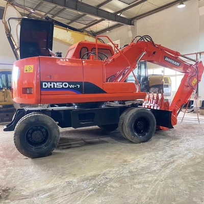 Χρησιμοποιούμενος εξορυκτής Doosan DH150W-7 15ton Crawler στην Ιαπωνία με υδραυλικό κύλινδρο Liyuan