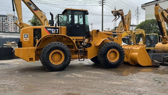 CAT 966H Τροχαίο φορτωτή Μηχανήματα κατασκευής μεταχειρισμένων με 4 τροχούς κίνησης στην καλύτερη περίπτωση