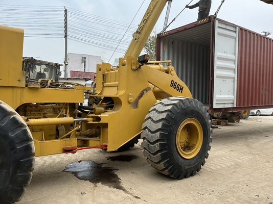 CAT 966H Τροχαίο φορτωτή Μηχανήματα κατασκευής μεταχειρισμένων με 4 τροχούς κίνησης στην καλύτερη περίπτωση