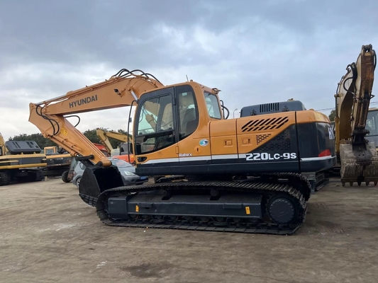 Χρησιμοποιούμενη Υούνταϊ Excavator 220lc-9s EPA Motor Shanghai 22T Crawler Digger στην προσιτή τιμή