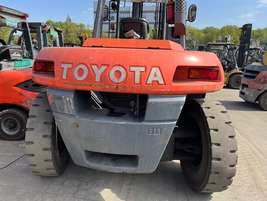 Καλή απόδοση Ιαπωνία πρωτότυπο TOYOTA FD80 8ton πετρελαιοκίνητο φορτηγό για αποθήκη