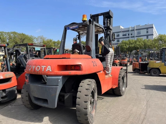 Καλή απόδοση Ιαπωνία πρωτότυπο TOYOTA FD80 8ton πετρελαιοκίνητο φορτηγό για αποθήκη