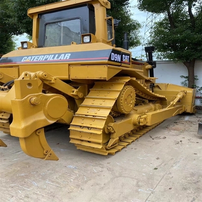CAT D9N Χρησιμοποιούμενη μπουλντόζα CAT με πρωτότυπο κινητήρα Cat και υδραυλική μπουλντόζα με στροφή