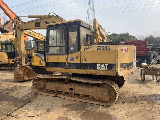 CAT E120B Χρησιμοποιούμενα σκάφτες σκάφτης με υδραυλική βαλβίδα CAT και κίτρινο μαύρο χρώμα