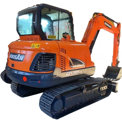Χαμηλή κατανάλωση ενέργειας Doosan DX55 Εκσκαφέας για την κατασκευή 5.25TON λειτουργικό βάρος