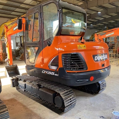 Χαμηλή κατανάλωση ενέργειας Doosan DX55 Εκσκαφέας για την κατασκευή 5.25TON λειτουργικό βάρος