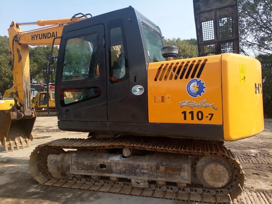 Χρησιμοποιούμενο Hyundai 110-7 Excavator Crawler Hydraulic Digger με χωρητικότητα κουβάς 0,5m3