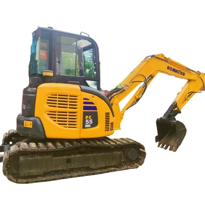 Γιαπωνέζικος Komatsu PC55MR 5,5 τόνων μεταχειρισμένος μίνι εξορυκτής με αρχική υδραυλική αντλία