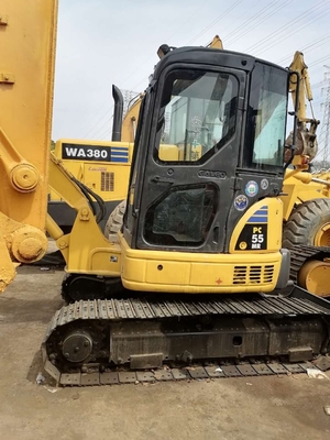 Βέλτιστο 5 τόνων Komatsu PC55 Crawler Excavator με 0-2000 ώρες εργασίας και υδραυλική αντλία
