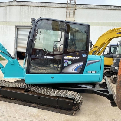 30kw Original Paint Kobelco SK60 Υδραυλικός Εξόρυξης 6 τόνων Mini Digger με λεπίδα
