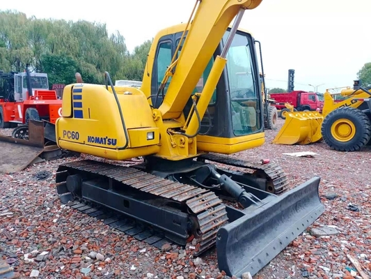 Ιαπωνία Original Komatsu PC60 Εκσκαφέας 6 τόνων Crawler Digger με 0.35m3 Bucket