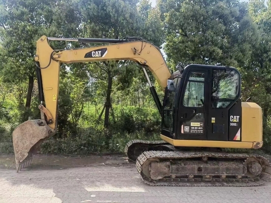Έτος 2022 Χρησιμοποιούμενος εκσκαφέας Cat308E2 Crawler 8 τόνων λειτουργικό βάρος για κατασκευή