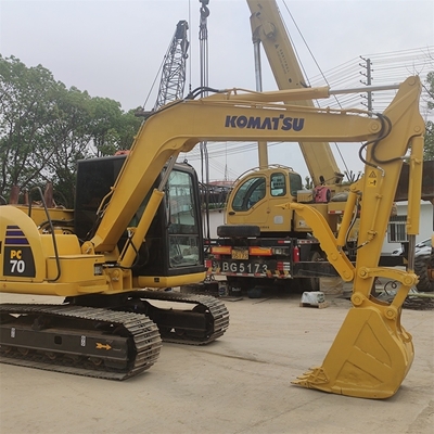 Υψηλή απόδοση εργασίας 7 τόνων Komatsu PC70 εξορυκτής 99% 2023 Ιαπωνία για εσάς