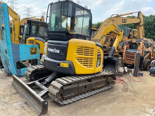 Η KOMATSU PC55 Excavator Crawler 5.5Ton Mini Digger με αρχική Ιαπωνία και υδραυλική βαλβίδα