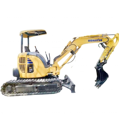 Αρχικό χρώμα Χρησιμοποιείται KOMATSU PC35 Excavator Crawler Multi Function 3500 KG Υψηλής ποιότητας
