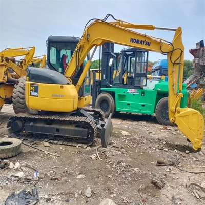 Χρησιμοποιήθηκε KOMATSU PC78US 7 τόνων μικρός υδραυλικός σκαφιστής σκαφιστής σε καλή κατάσταση