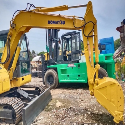 Χρησιμοποιήθηκε KOMATSU PC78US 7 τόνων μικρός υδραυλικός σκαφιστής σκαφιστής σε καλή κατάσταση