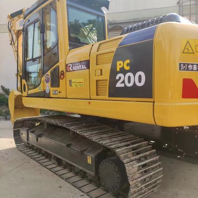 Λιγότερες ώρες KOMATSU PC200-8 Εκσκαφέας μεταχειρισμένο βαρύ εξοπλισμό 20ton Crawler Digger